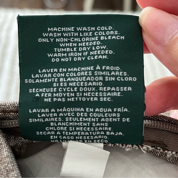 Ralph Lauren 100% Cotton Euro Pillows Feather Inserts 26x26 Neutral Set of 2 - Picture 8 of 10